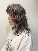 ウクラ バイ レシッド 池袋(uchla by rcid)&nbsp;イメチェン♪顔周りレイヤー☆リッジの効いたウェーブパーマ前髪