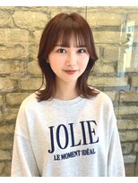 ビーハイブ 一番町店 アヴェダ(BEHIVE) アプリコットベージュとひし形ミディ