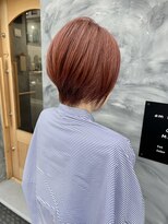 ウル(ulu.)&nbsp;大人可愛い♪丸みショート×脱白髪染めカラー