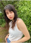 毛先パーマヘルシースタイルこなれヘアラベンダーミルクティー