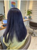 クール感◎ブルーバイオレット［守谷/カラー/ケアブリーチ］