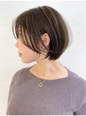おくれ毛ショートくびれヘア顔周りレイヤー_ba374481