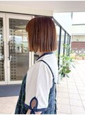 外はねミニボブ/ブラウンカラー