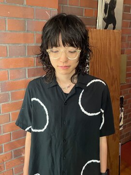 ドットプラス リム(Dot+LIM) 大きくしっかりウェーブのウルフパーマスタイル