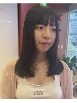 ローレンジウ(LOREN JU) くびれヘア/学割U24/レイヤーカット/オージュア/ダブルカラー