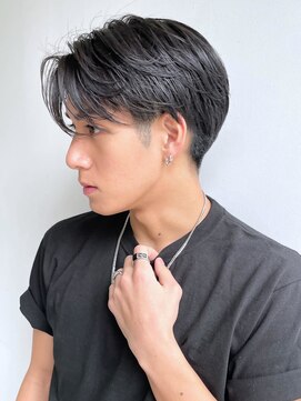 トルネード(TORNADO) メンズカット センターパート 韓国 ビジネスマンにもA0718