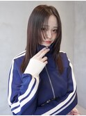顔まわりレイヤーハッシュレイヤー透明感オリーブグレージュ渋谷
