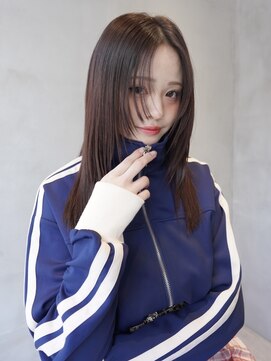 ニコ トウキョウ 渋谷(nico TOKYO) 顔まわりレイヤーハッシュレイヤー透明感オリーブグレージュ渋谷