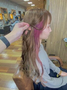 イエローコーン 金沢文庫店(YELLOW CORN) イヤリングカラー/インナーカラー/ケアブリーチ/ダブルカラー