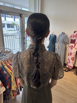ヘアセット専門サロン by OKINAWA WATABE WEDDING 那覇店 編みおろし