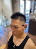 ボウズヘアからのバチイケフェードスタイル