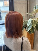 オレンジカラー/ボブ/溝の口