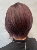 赤髪/艶髪/髪質改善/レッドカラー/韓国レイヤー/オージュア