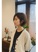 まわりと差がつく大人ボブ×オリーブグレージュ