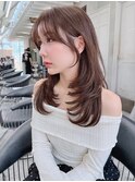 ミディアムレイヤーカット/レイヤー/顔周り/韓国/髪質改善/大宮