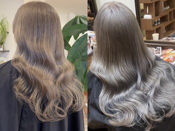 Zeus.【ゼウス】【12/1NEWOPEN(予定)】の写真/オリジナル髪質改善トリートメントでハイトーンでもうる艶が叶う！毛先まで潤い思わず触れたくなる美髪へ