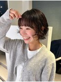 顔まわりレイヤー/ボブパーマ/ウルフパーマ/くせ毛風パーマ