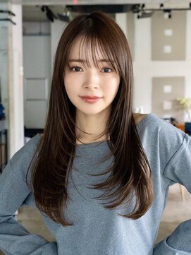 エインアンリー 明治神宮前(AIN.ANLY.) イメチェンミディアムレイヤーロングレイヤーカット顔周りカット