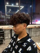 リッチブランドアンドコー(Rich Brand&Co)&nbsp;ショートハーパー メンズパーマ バーバー スペインカール