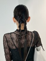 トリッカ 代官山(tricca) タイトツイン/ポニーテール/個性派ヘア/アレンジ/結婚式/セット