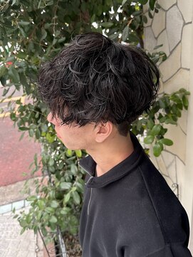 グラマラス GLAMOROUS 波巻きシャドウパーマ