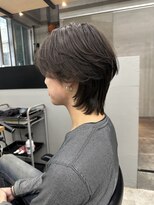 ギークス(GEEKS)&nbsp;【GEEKS渋谷】シースルーマッシュウルフ/韓国風ヘア/グレージュ