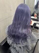 パヌポン(PANUPON)&nbsp;ラベンダーケアブリーチダブルカラーハイライトバレイヤージュ