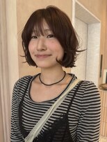 オン キャナルシティ博多前店(on) 【晴音】レイヤーボブ/オレンジブラウン/20代