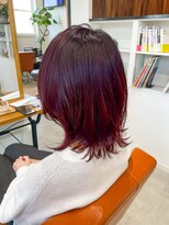 アムレヘアーエタ(amule hair eta)&nbsp;【amule hair eta】ふんわりレイヤー×ボルドーカラー
