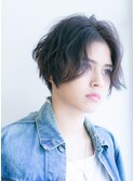 ボルドー クラシカル ワンレン 大人ボブ センターパート 下北沢