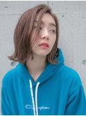 外ハネショートボブで甘辛に☆