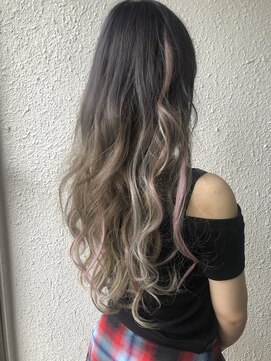 ディー エメ(D-aimer-) エクステグラデ+ポイントメッシュ