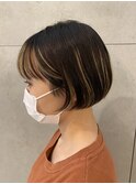 襟足ぎりぎりミニボブ