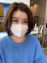 アトモスサニーテラス(Atmos sunny terrace)&nbsp;前髪パーマ施術例
