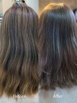 アークスヘアー&nbsp;大人可愛い艶感アッシュグレージュ透明感ロング