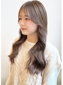 2wayバングワンホン韓国♪グレーベージュ