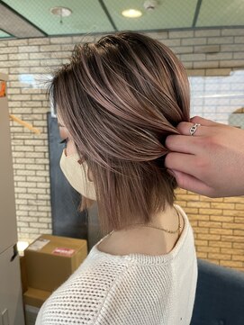 ラフ(LAFF) #黒髪#ボブルフ#ネビージュ#小顔#ワンレン