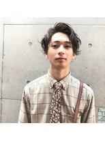 ガーデン アオヤマ(GARDEN aoyama) Ryo スーツ短髪ツーブロック束感モテる黒髪マッシュパーマ