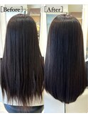 縮毛矯正 BEFORE&AFTER