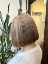 アン(Hair make un)&nbsp;【ダブルカラー】ミルクティーベージュ♪