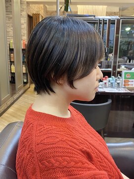 キャラ 池袋本店(CHARA) 前髪あり耳かけマッシュショート◎ハンサムショート【池袋】