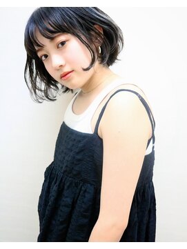ヘアプレンデレ ヤノ(hair Prendere YANO) 毛先をカラーで遊ばせたボブ