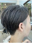 センターパートツーブロ