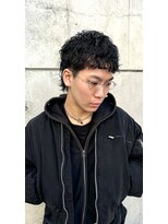 ショートウルフ×パーマ