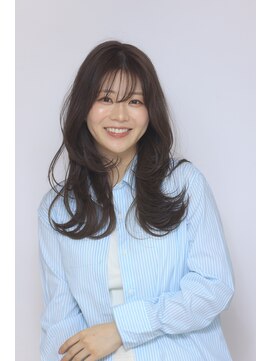 シェノン 赤羽店(CHAINON) 王道ロングシースルーバングフェイスレイヤーで小顔顔周りカット