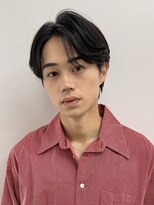 ダークアッシュ/アッシュブラック/カルマパーマ/ベリーショート