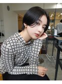 ショートカット　ハンサムショート　前髪なし　ショートヘア