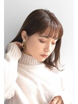 シャンプーセレクション(Shampoo Selection)&nbsp;上品ナチュラルストレート × シースルーバング