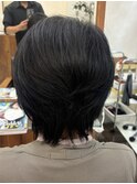 絶壁解消/ひし形/大人可愛い/斜めバング/30代40代/ミセスヘア14B