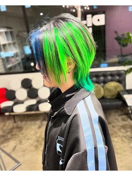 ディーカヘアーセンダイ(Di KA HAIR sendai) ウルフボブ/デザインカラー/ハッシュカット/前下がり